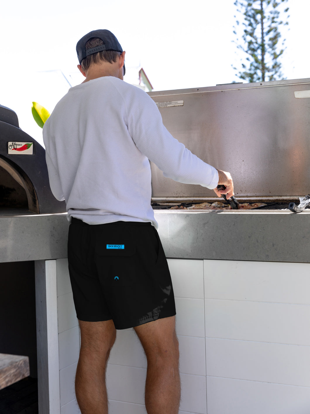 Black Beauty - Boardies (Mens) Board Shorts - Back Beach Rd