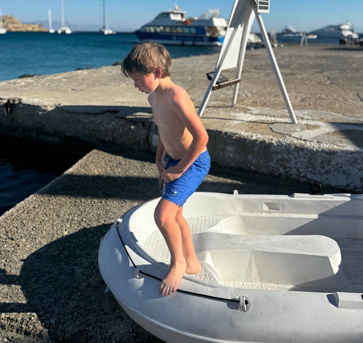 Bondi Blue - Boardies (Kids) Board Shorts - Back Beach Rd