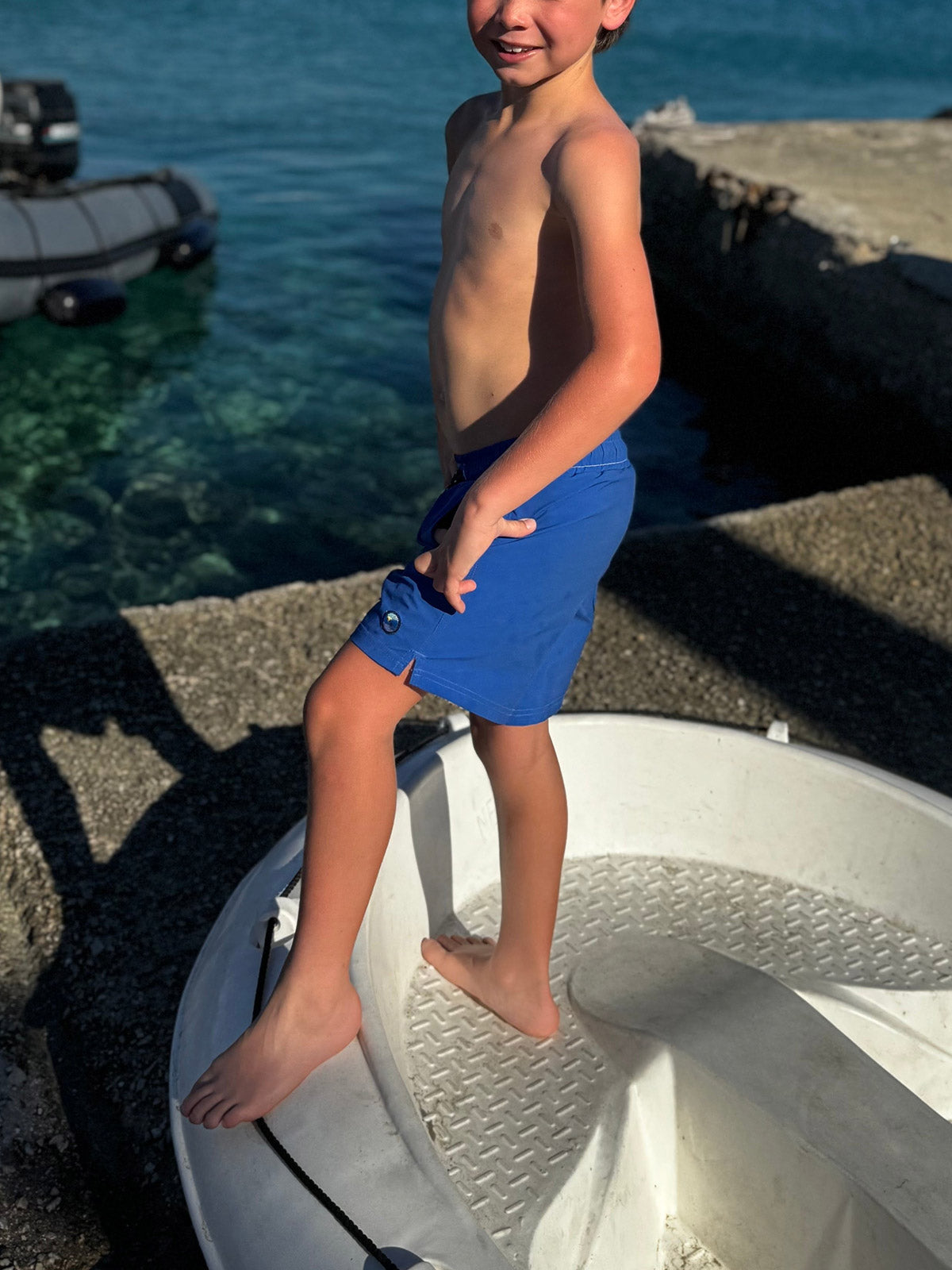 Bondi Blue - Boardies (Kids) Board Shorts - Back Beach Rd