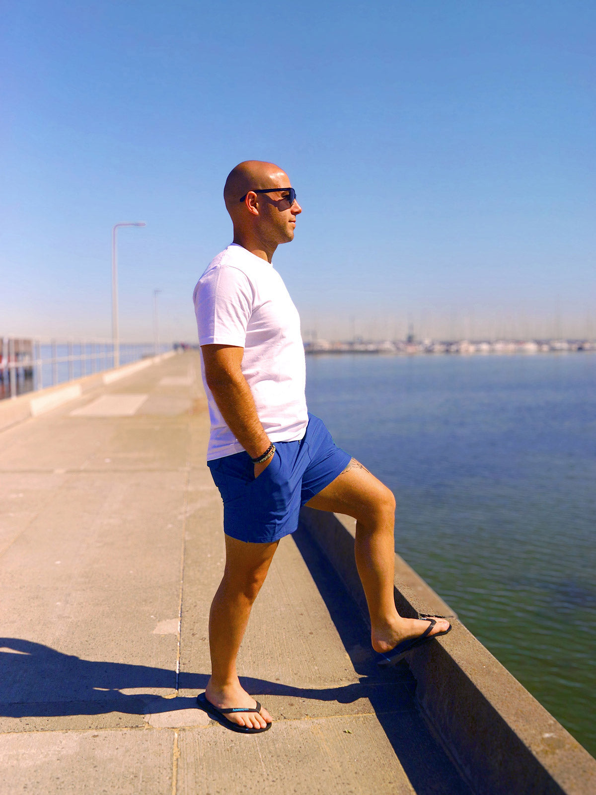 Bondi Blue - Boardies (Mens) Board Shorts - Back Beach Rd
