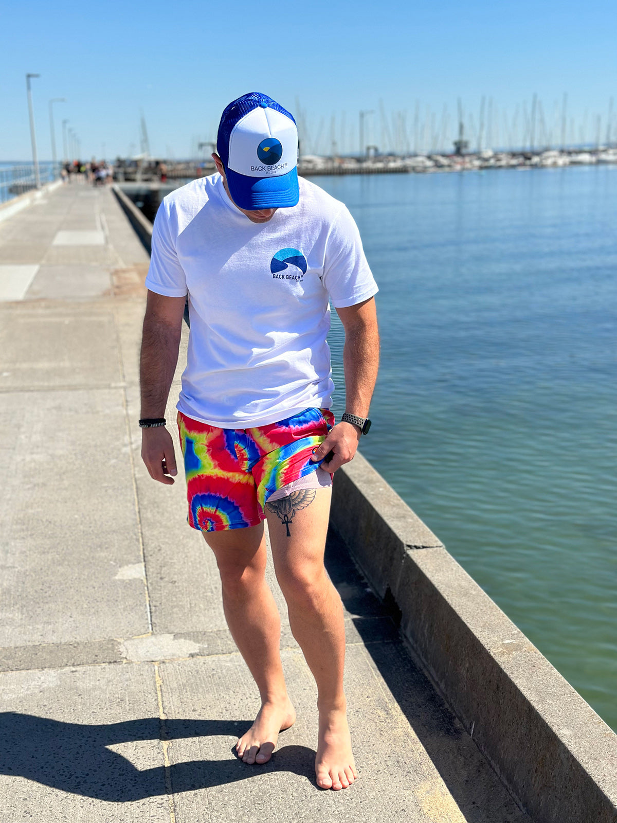 Freedom Tie Dye - Boardies (Mens) Board Shorts - Back Beach Rd