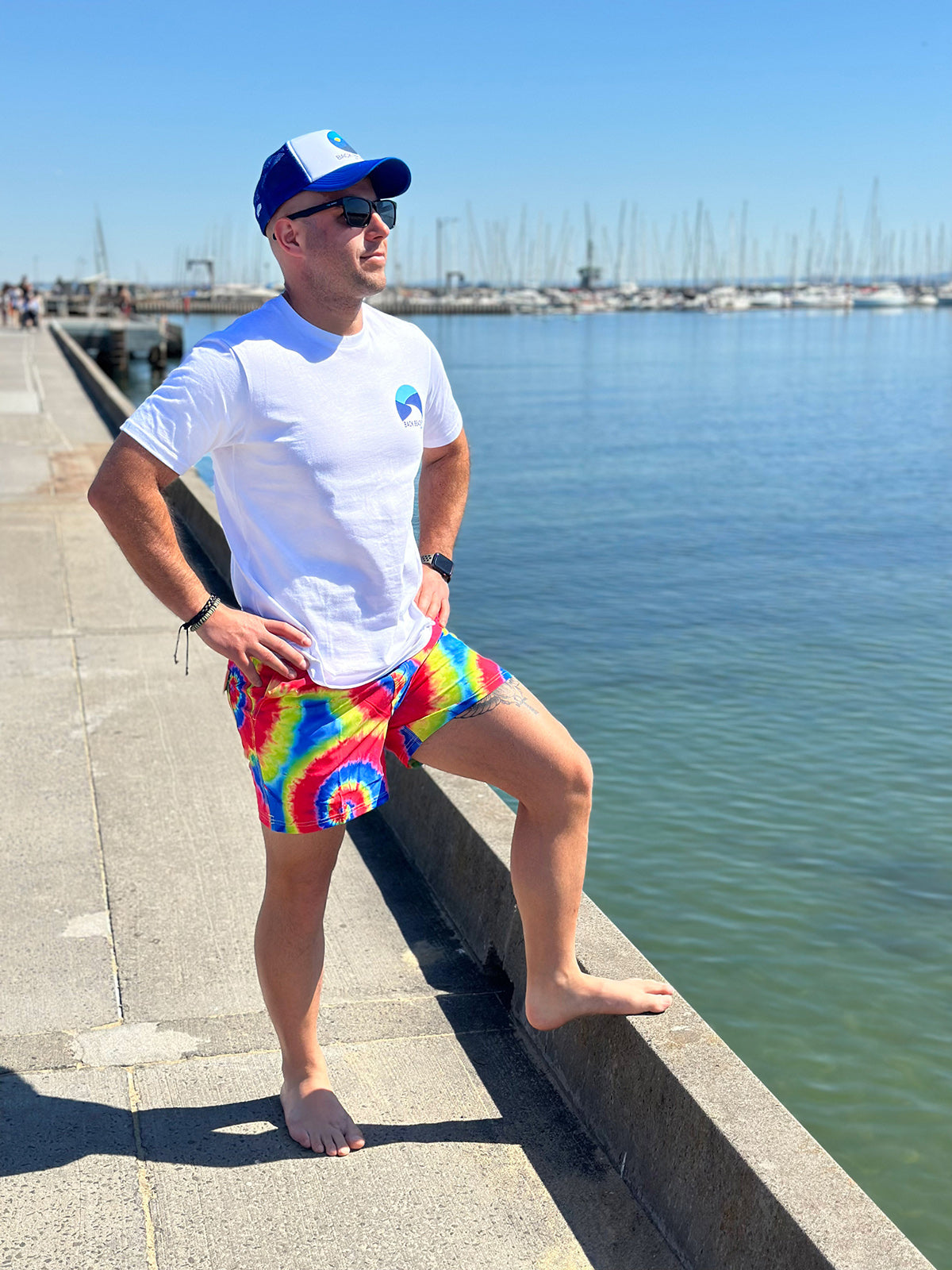 Freedom Tie Dye - Boardies (Mens) Board Shorts - Back Beach Rd