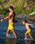 Gold Coast Yellow - Boardies (Mens) Board Shorts - Back Beach Rd