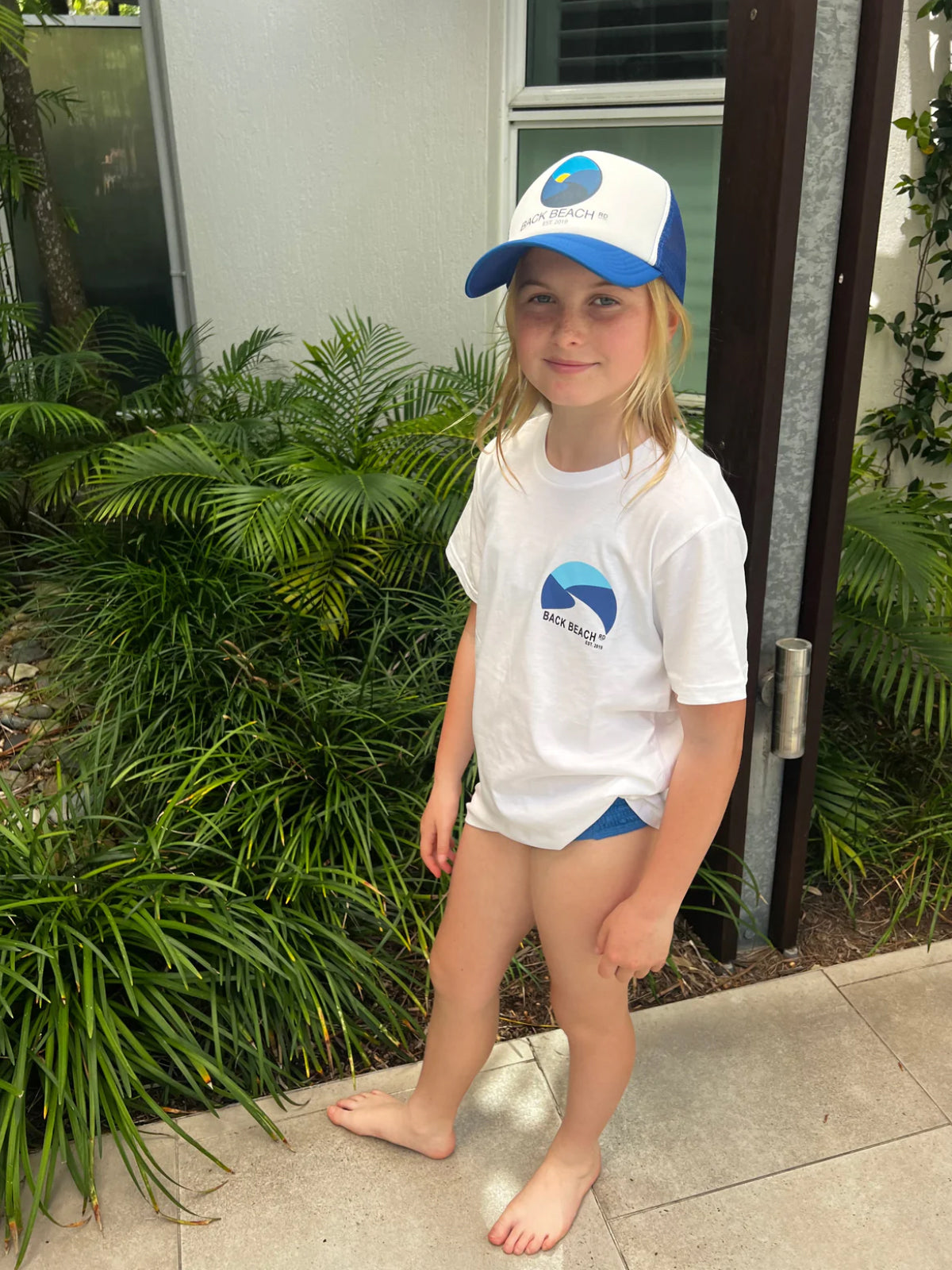 Kids Australian Made Organic Cotton Tees T shirt - Back Beach Rd