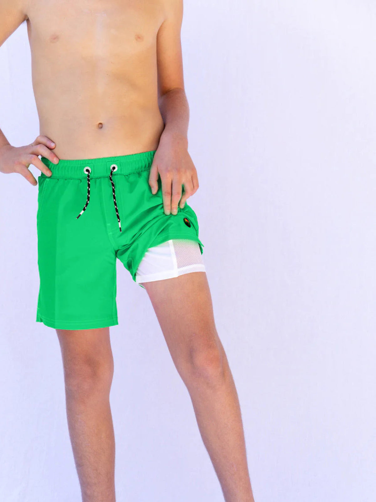 Lorne Green - Teen Boys Board Shorts - Back Beach Rd