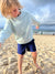 Navy - Boardies (Kids) Board Shorts - Back Beach Rd