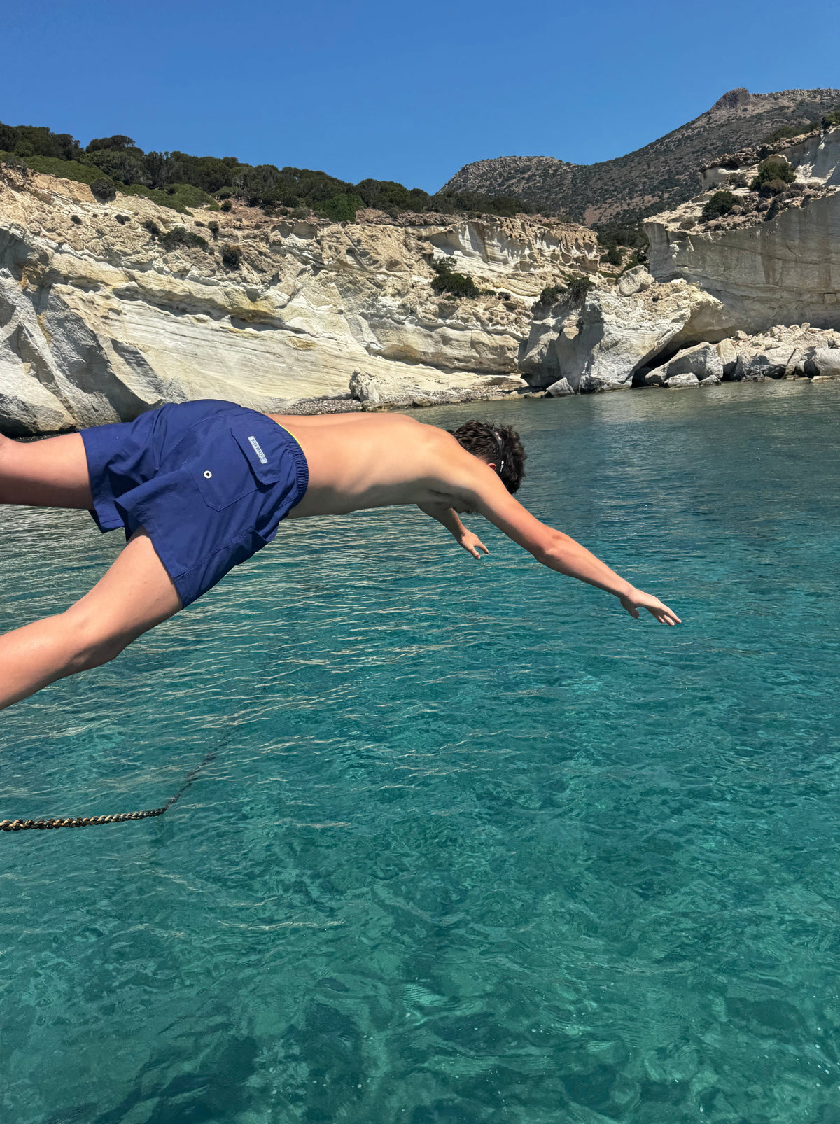 Navy - Boardies (Teens) Board Shorts - Back Beach Rd
