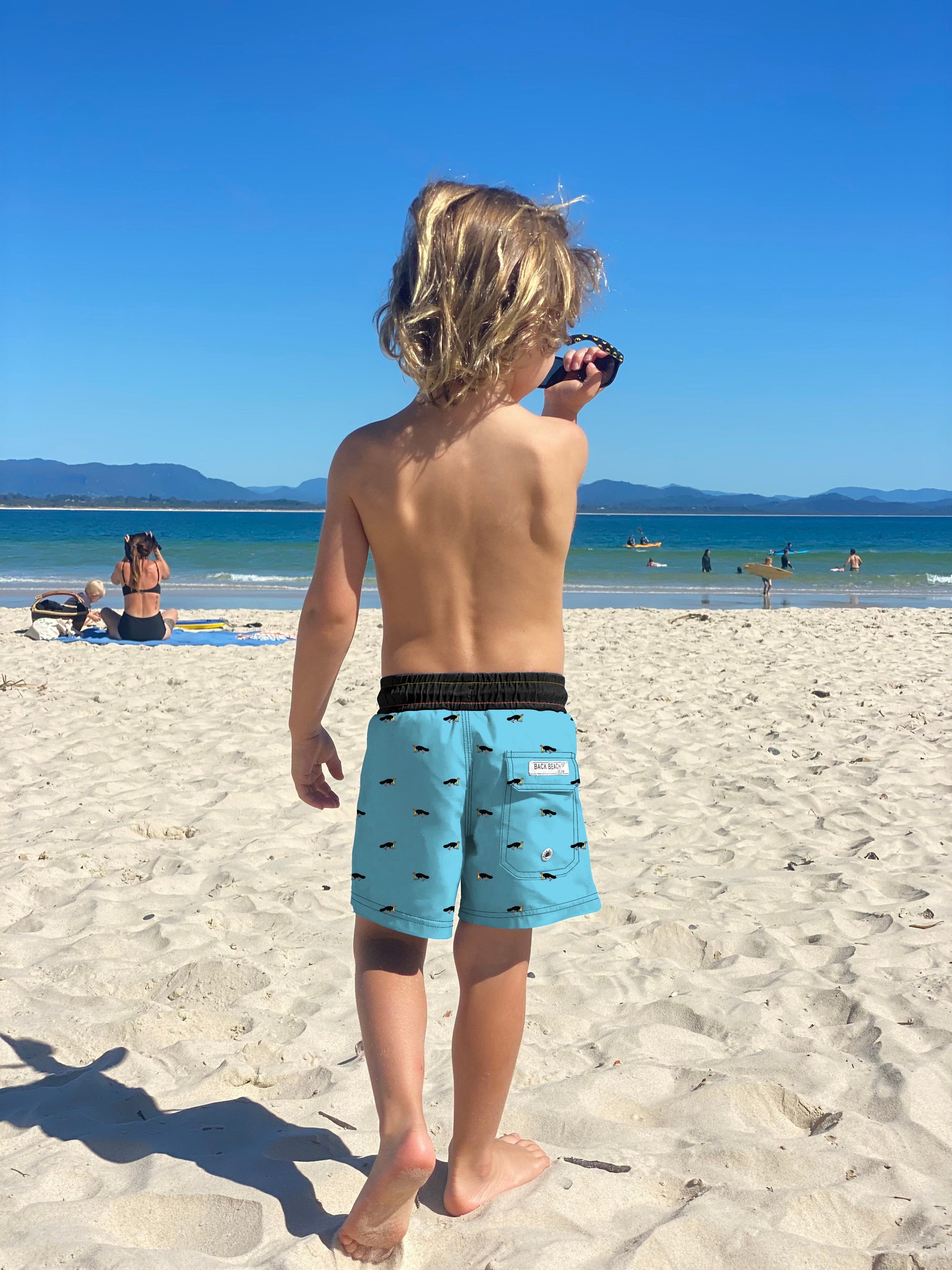 Noosa Bush Turkey - Boardies (Kids) Board Shorts - Back Beach Rd