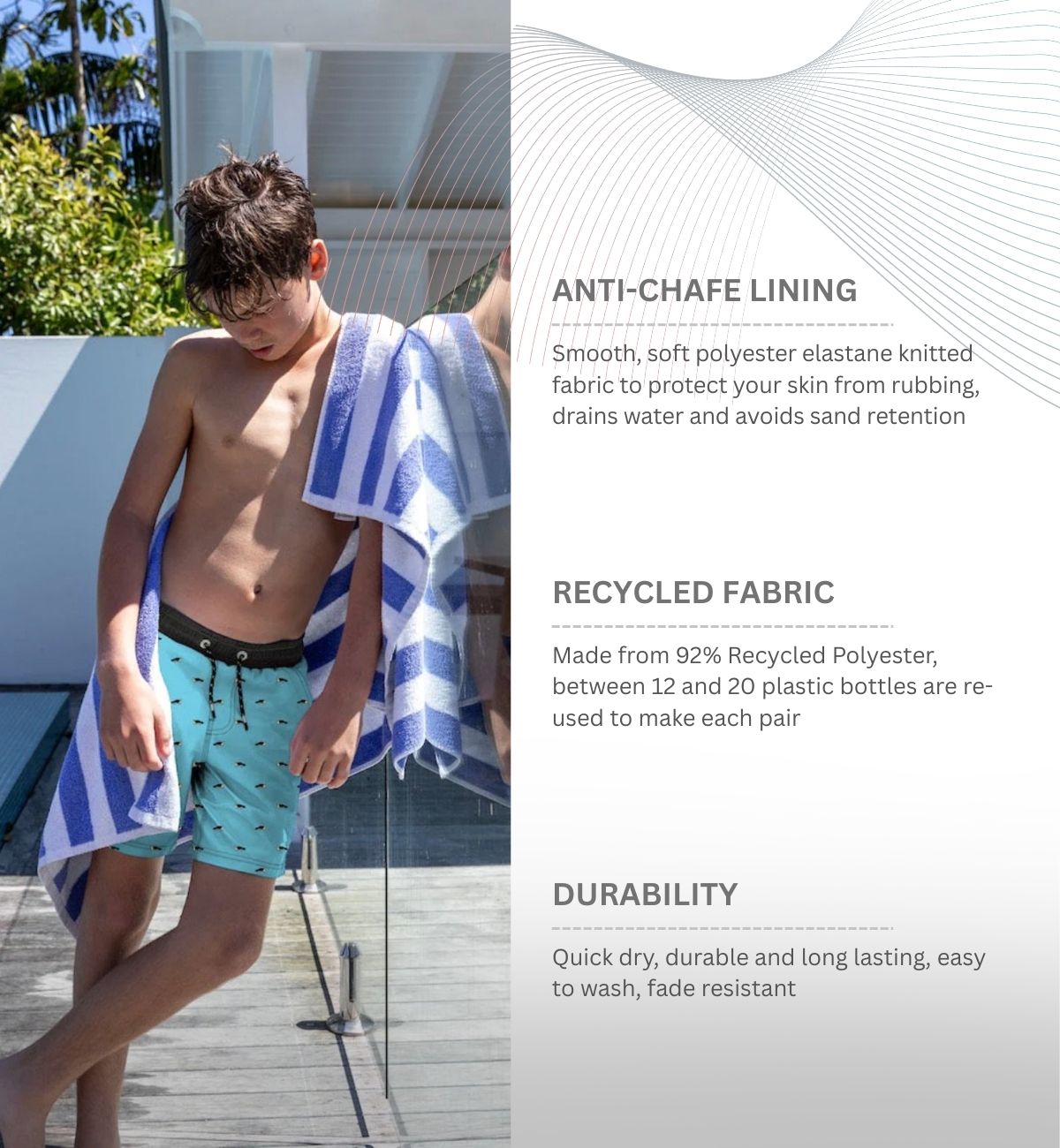 Noosa Bush Turkey - Boardies (Teens) Board Shorts - Back Beach Rd