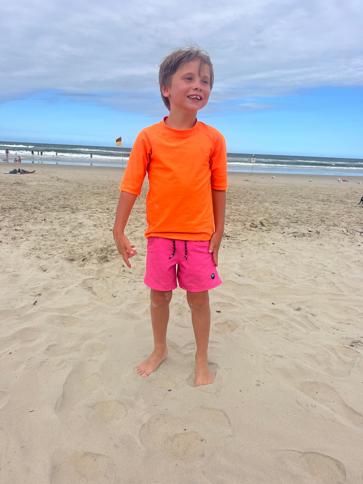 O for Orange - Rashie (Kids) Rashie - Back Beach Rd