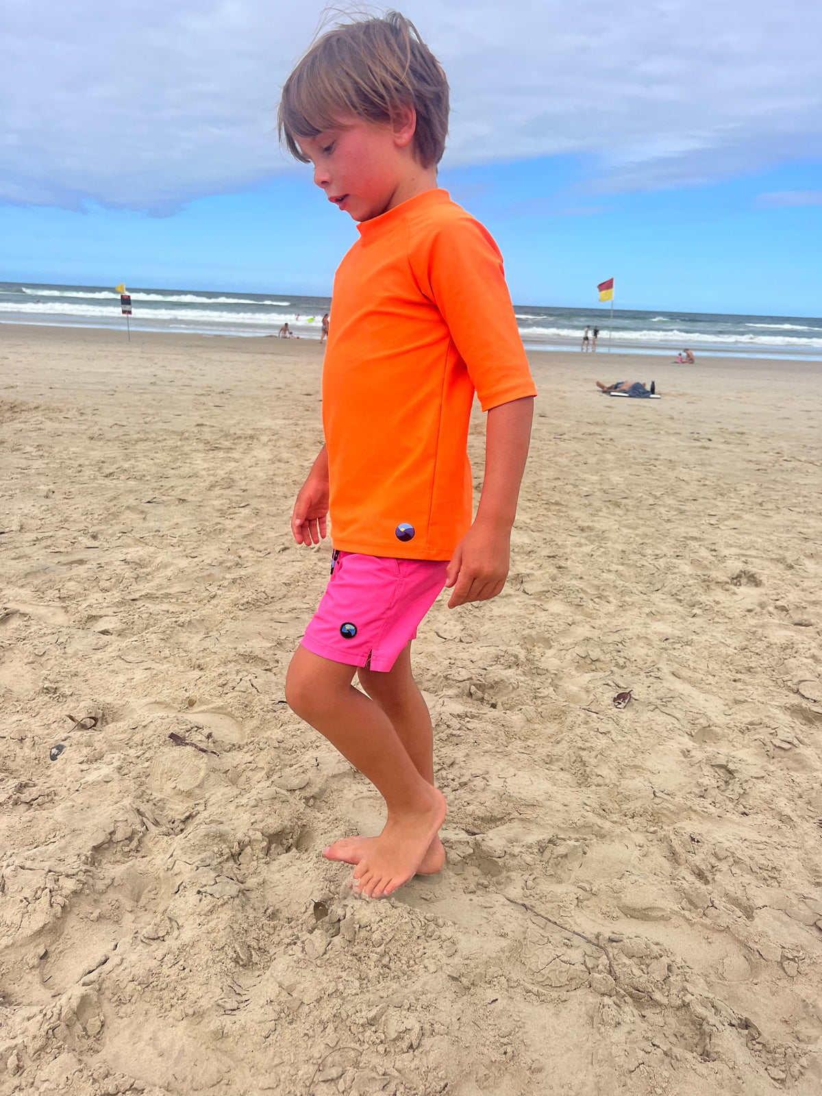 O for Orange - Rashie (Kids) Rashie - Back Beach Rd