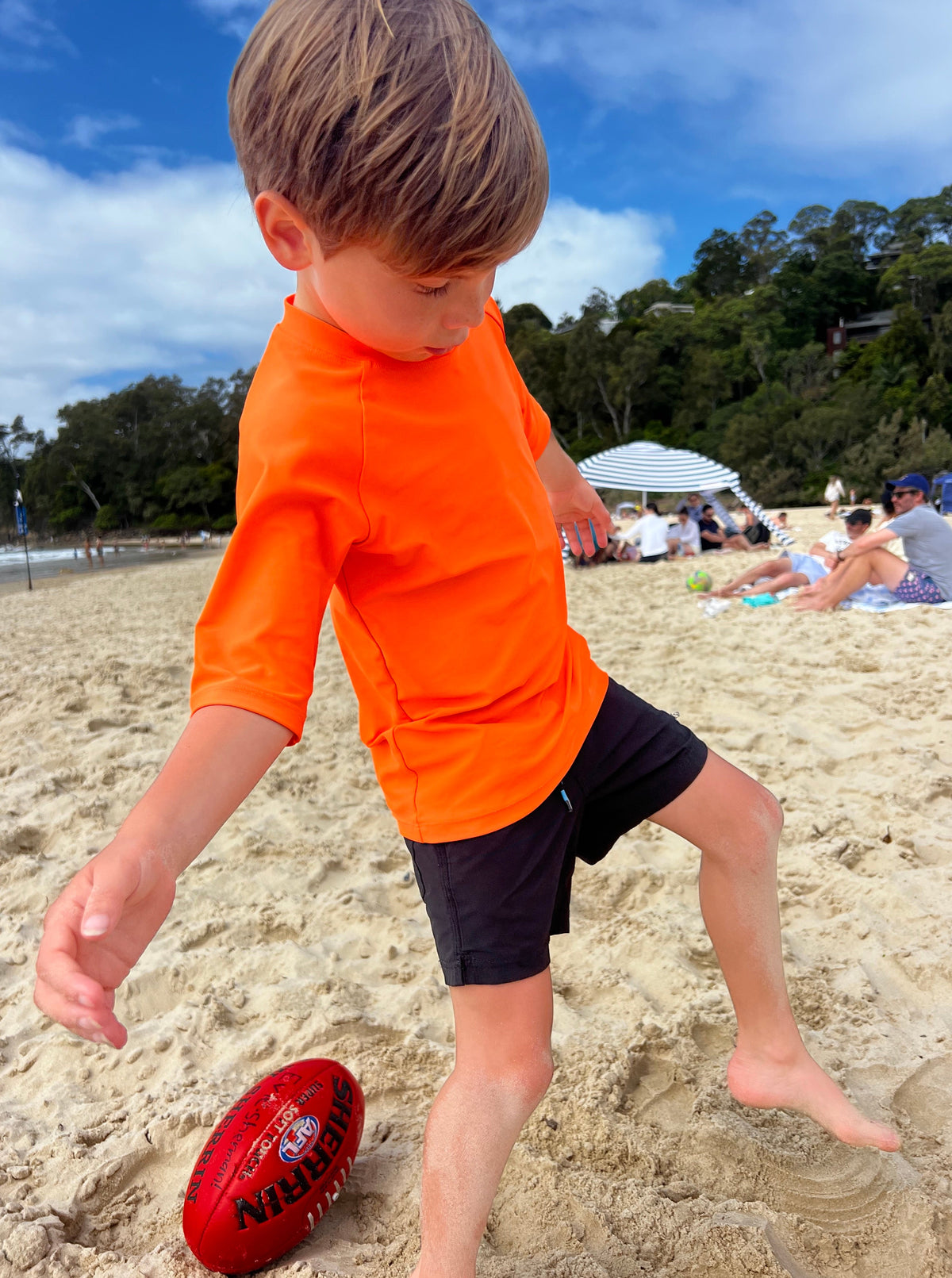 O for Orange - Rashie (Kids) Rashie - Back Beach Rd