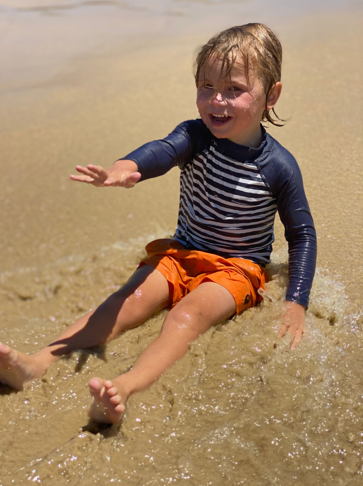 Outback Orange - Boardies (Kids) Board Shorts - Back Beach Rd