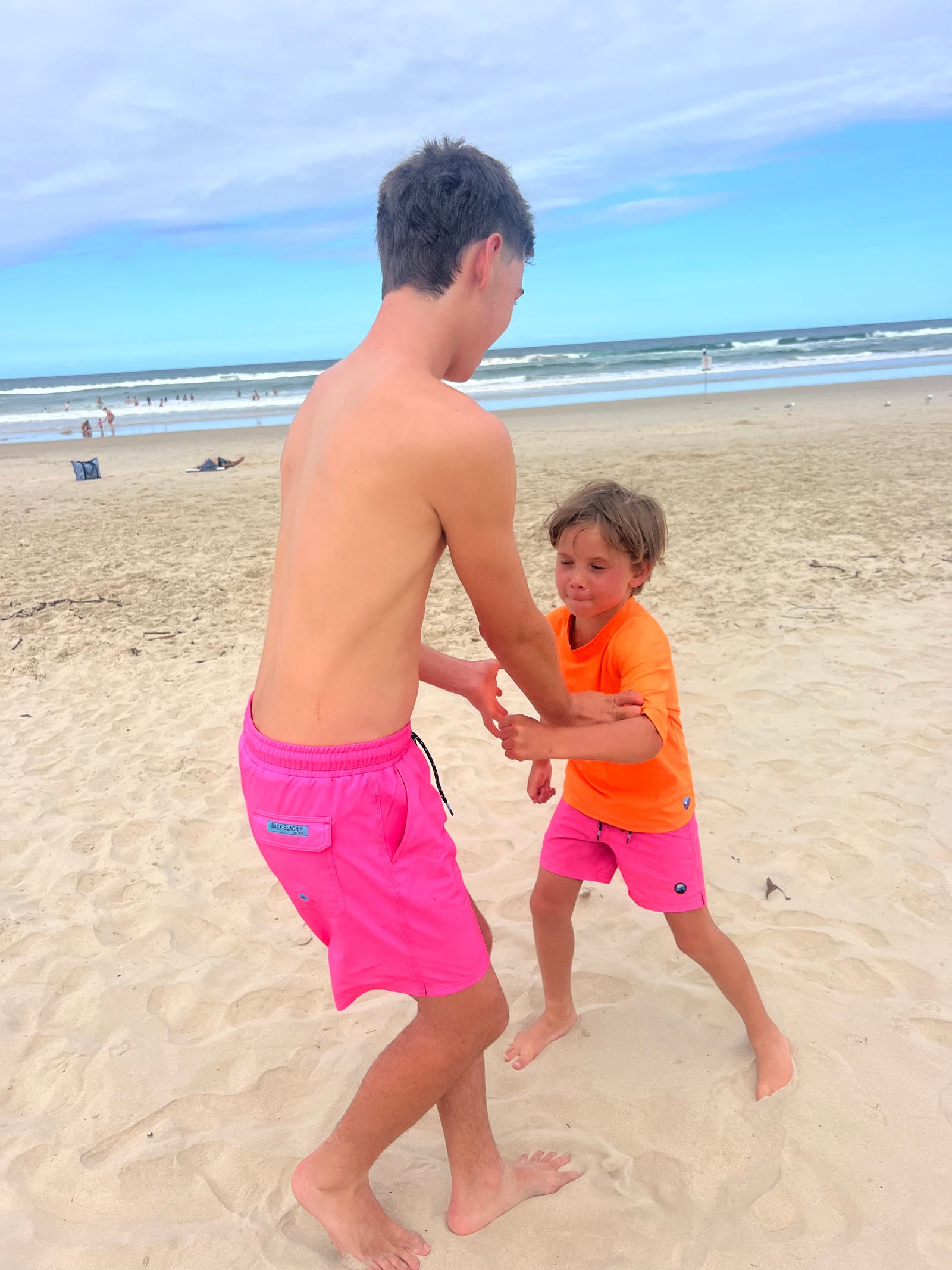 Palm Beach Pink - Boardies (Teens) Board Shorts - Back Beach Rd