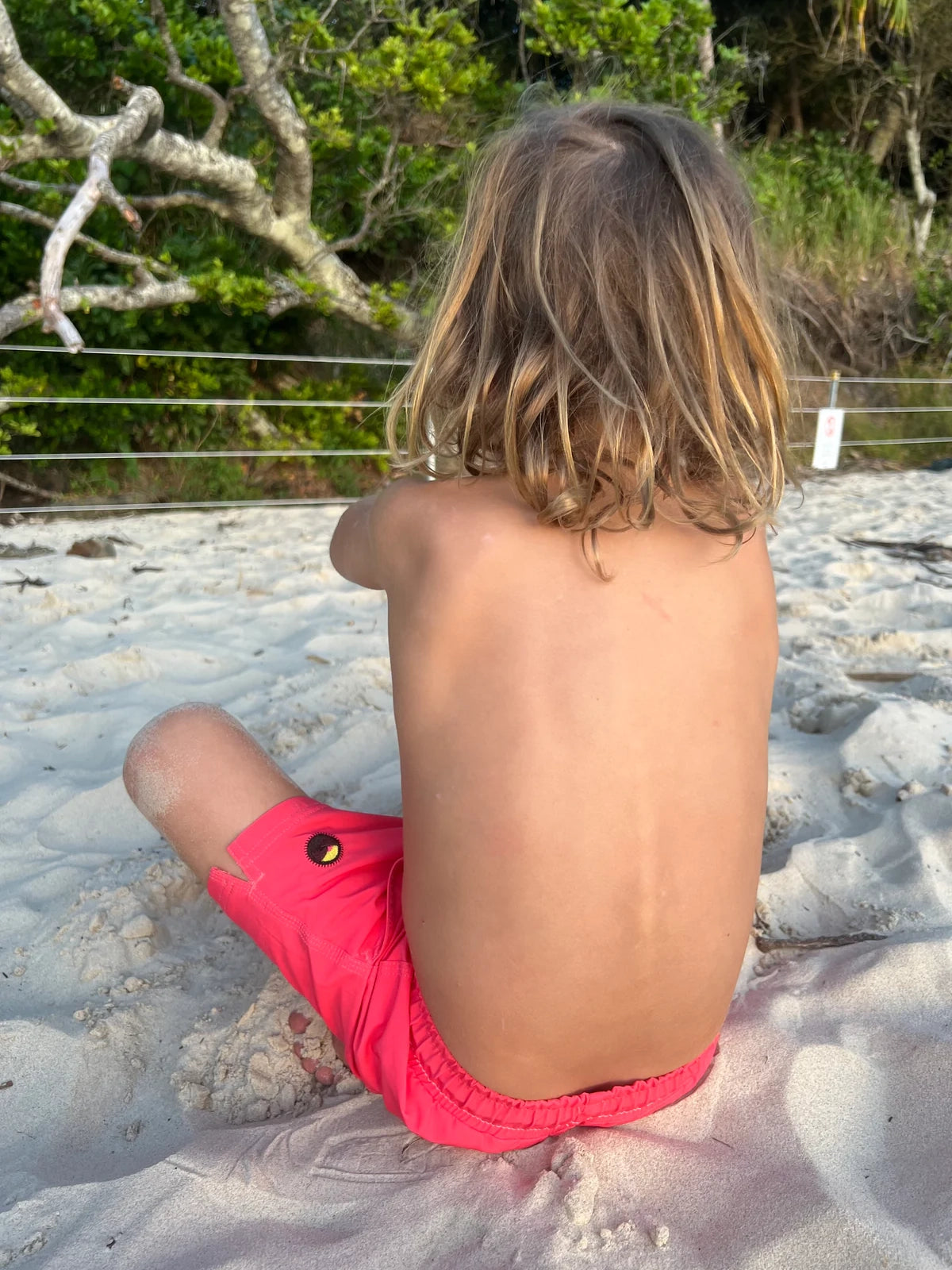 Portsea Red - Boardies (Kids) Board Shorts - Back Beach Rd