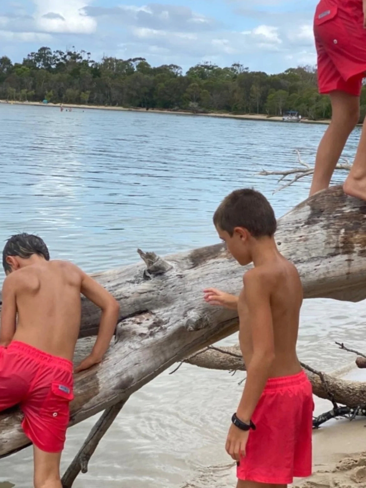 Portsea Red - Boardies (Kids) Board Shorts - Back Beach Rd