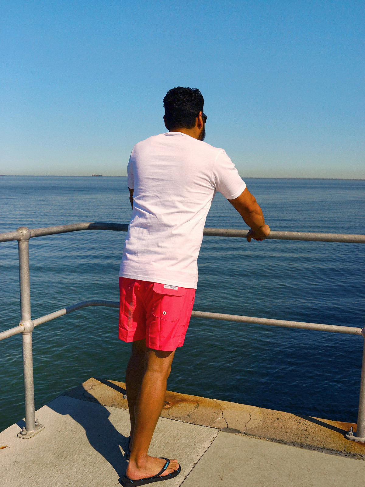 Portsea Red - Boardies (Mens) Board Shorts - Back Beach Rd