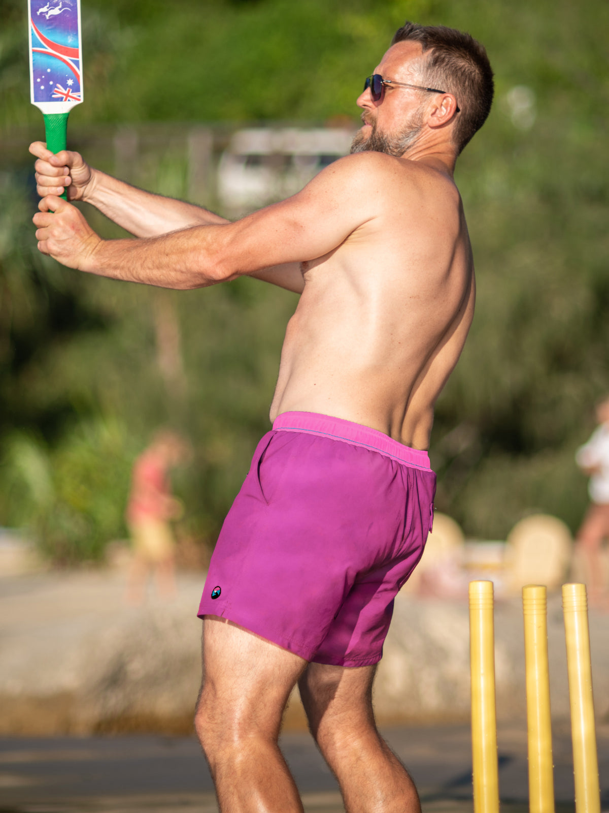 Purple Paradise - Boardies (Mens) Board Shorts - Back Beach Rd