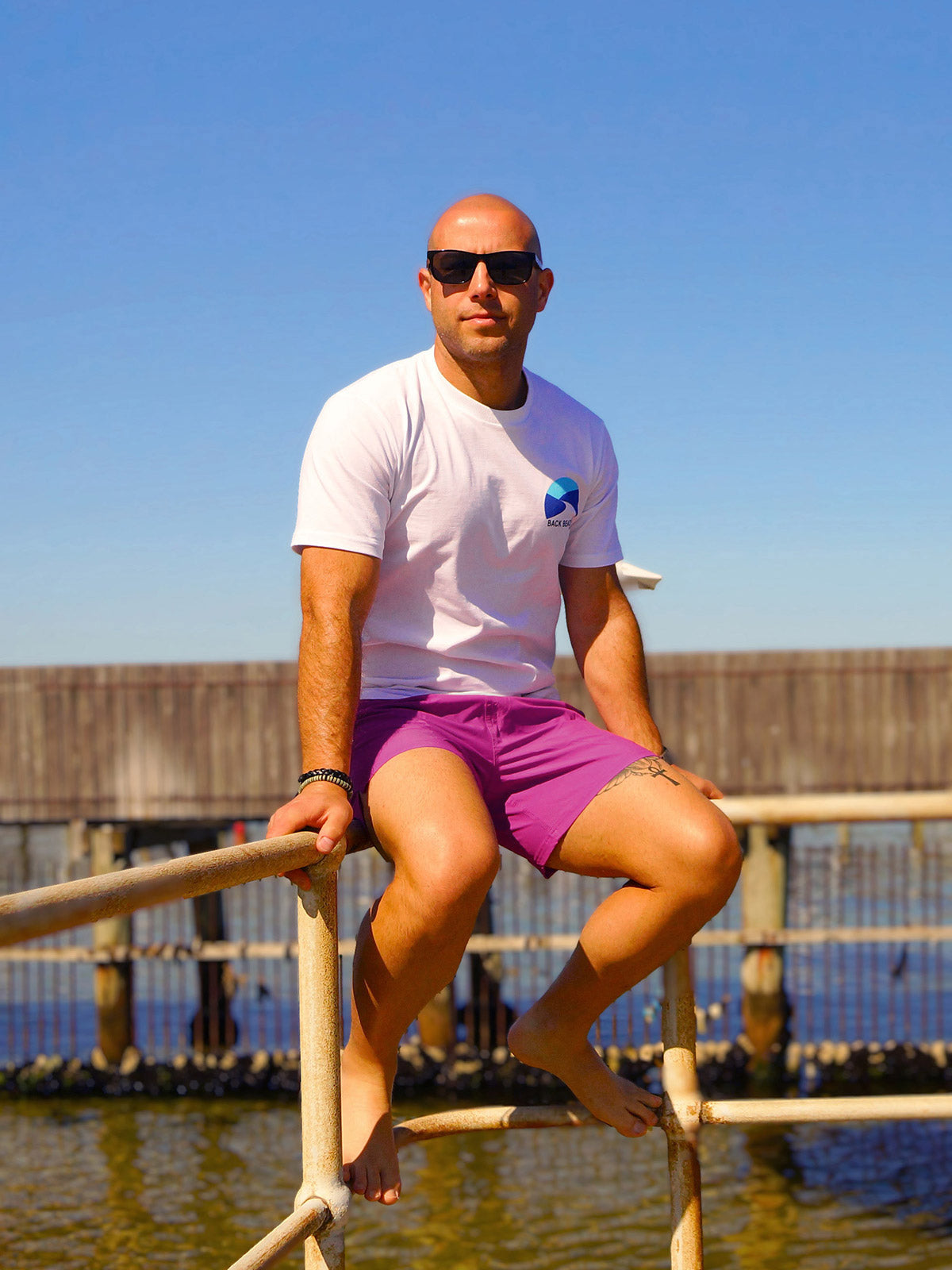 Purple Paradise - Boardies (Mens) Board Shorts - Back Beach Rd