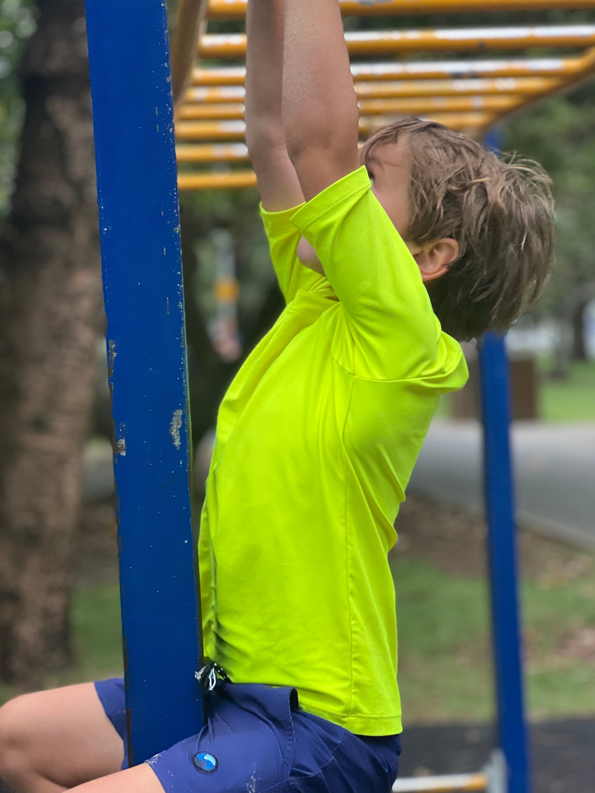 Safety Yellow - Rashie (Kids) Rashie - Back Beach Rd