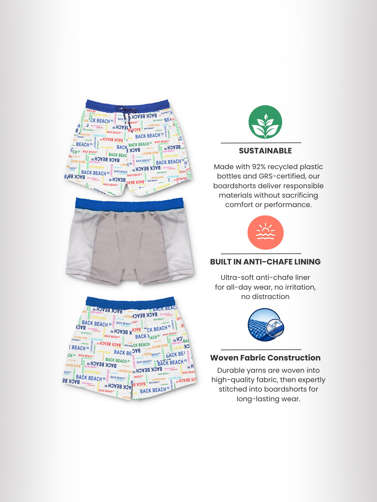 Sorrento Scramble - Boardies (Mens) Board Shorts - Back Beach Rd