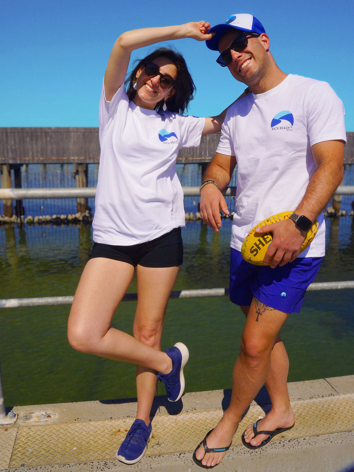 Unisex Australian Made Organic Cotton Tees T shirt - Back Beach Rd