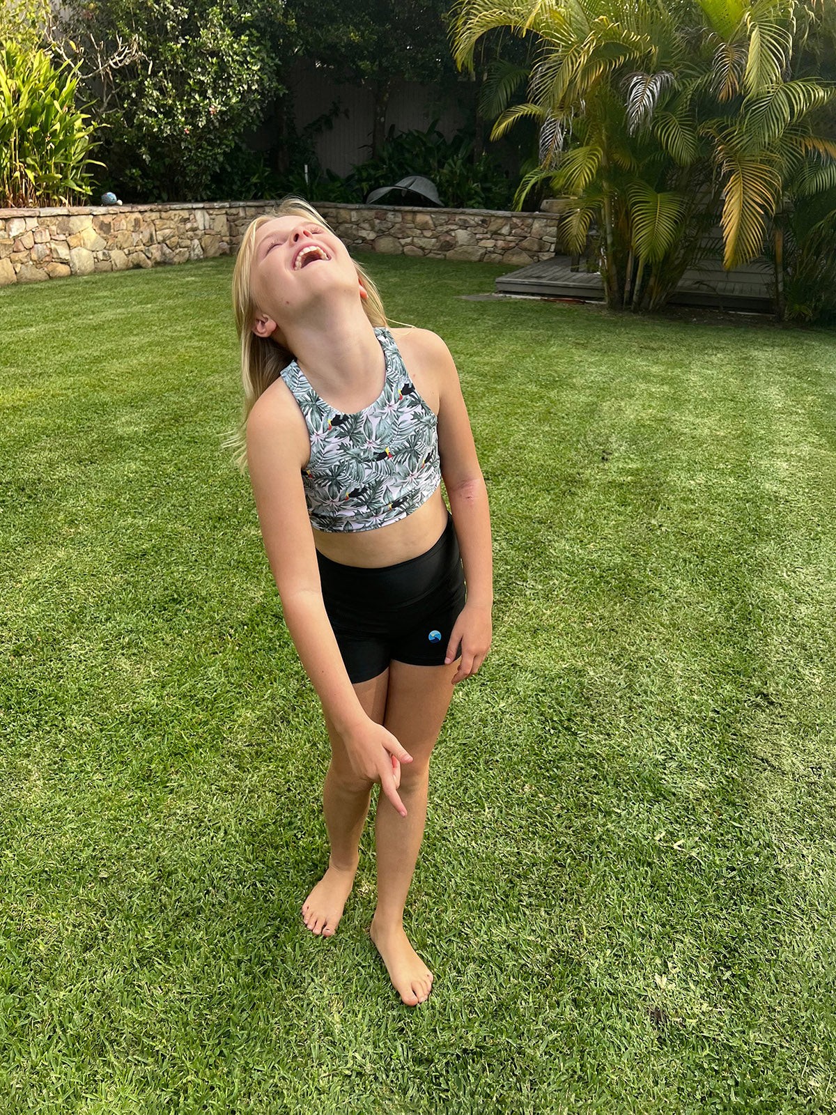 Black Beauty - Short Legging (Girls) Legging - Back Beach Rd