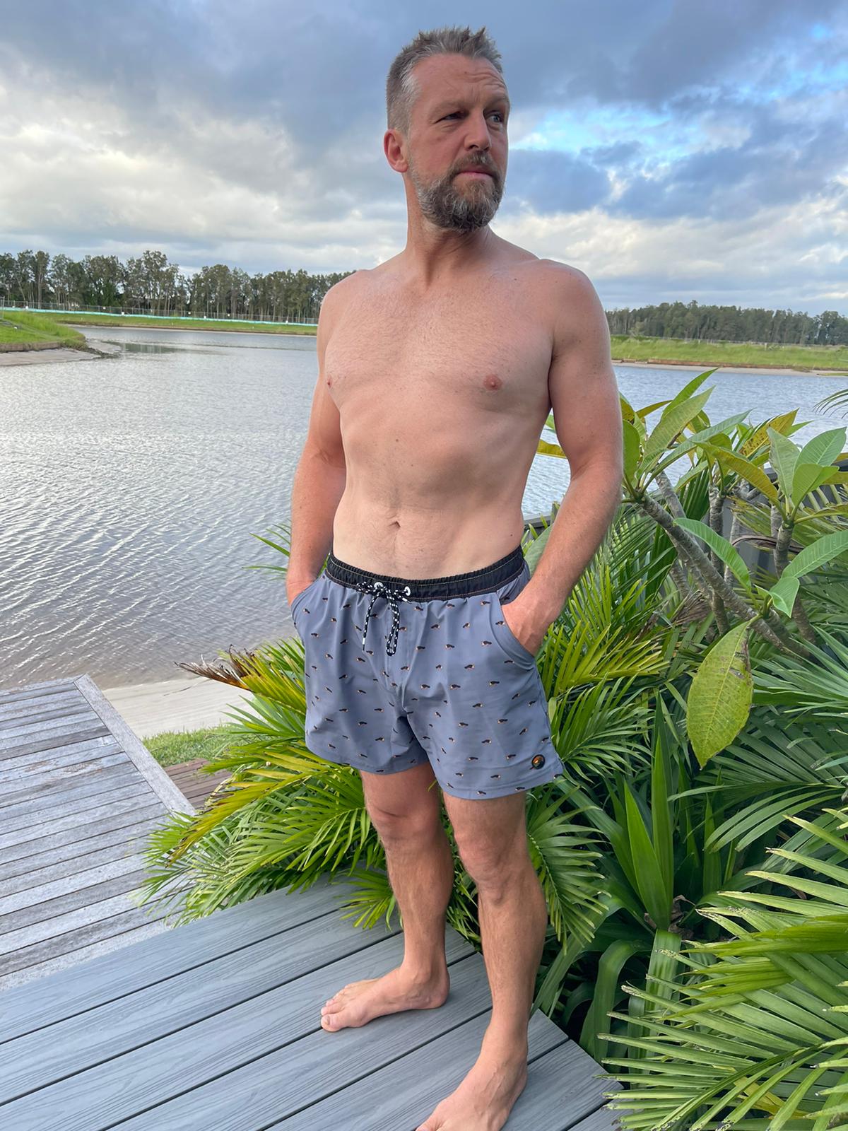 Bush Turkey Original - Boardies (Mens) Board Shorts - Back Beach Rd