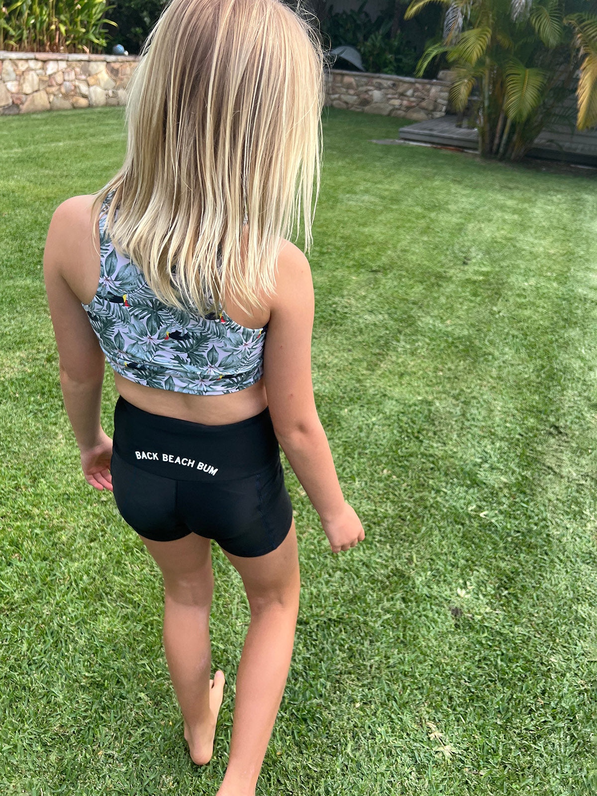 Byron Bush Turkey - Girls Swimactive Crop Top - Back Beach Rd