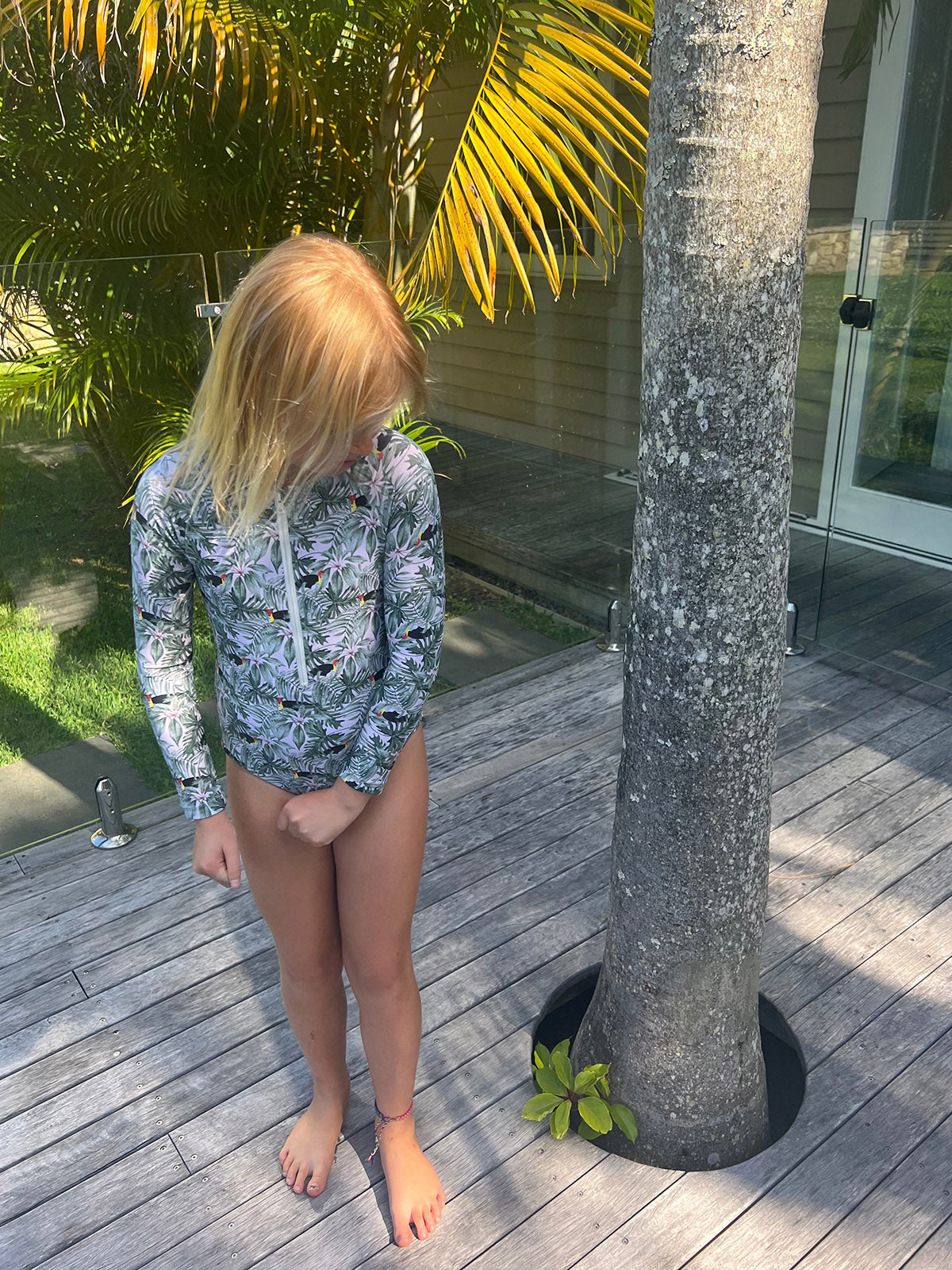 Byron Bush Turkey - Girls Long Sleeve One Piece - Back Beach Rd