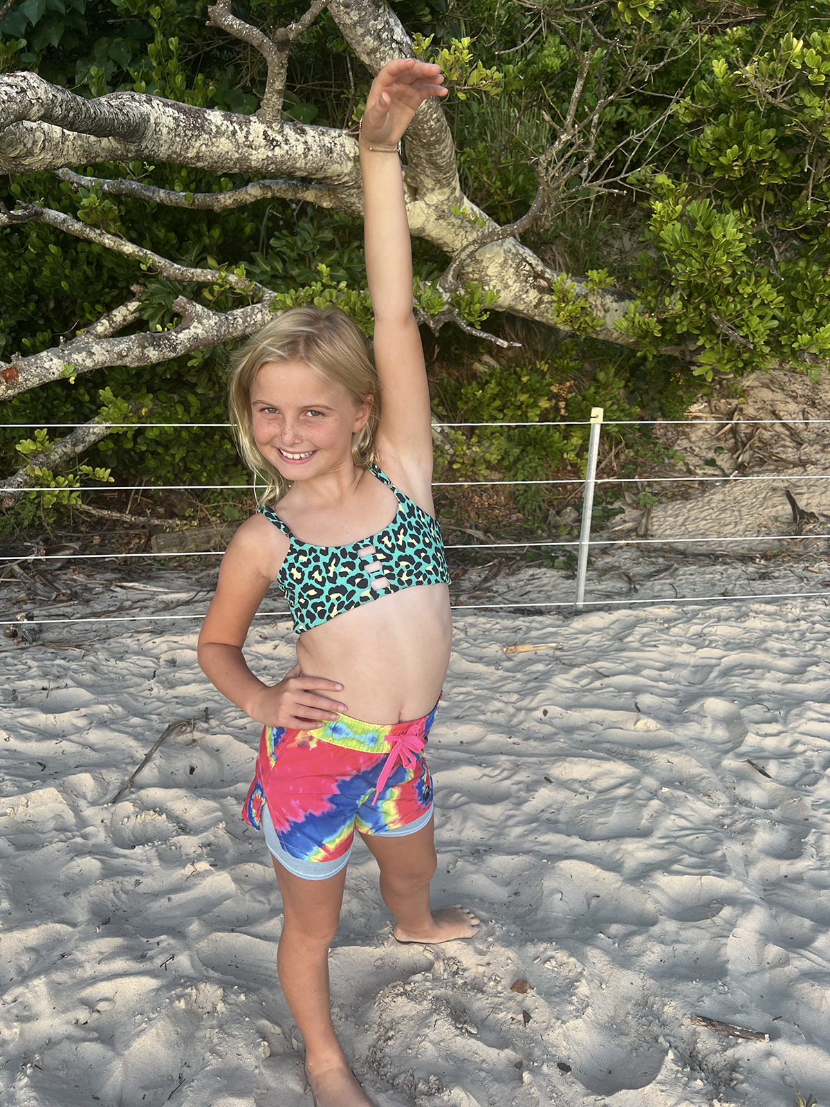 Freedom Tie Dye - Girls Board Shorts - Back Beach Rd