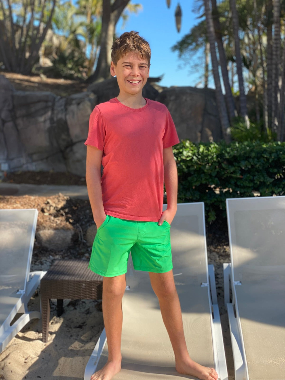 Lorne Green - Boardies (Teens) Board Shorts - Back Beach Rd