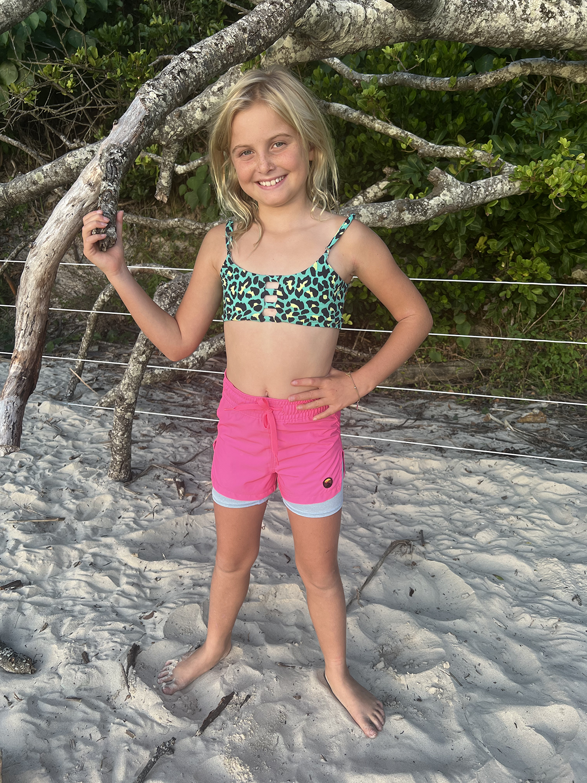Little girls 2025 board shorts