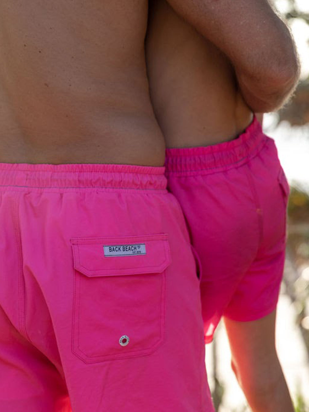 Pop of Pink - Mens Board Shorts - Back Beach Rd