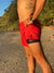 Portsea Red - Mens Board Shorts - Back Beach Rd